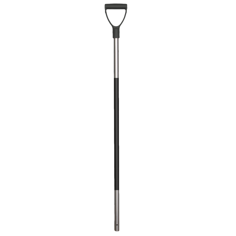 Gødningsgaffelhåndtag i aluminium 115 cm med gummigreb Mørkegråt håndtag Gødningsgaffelhåndtag i aluminium 115 cm med gummigreb Mørkegråt håndtag