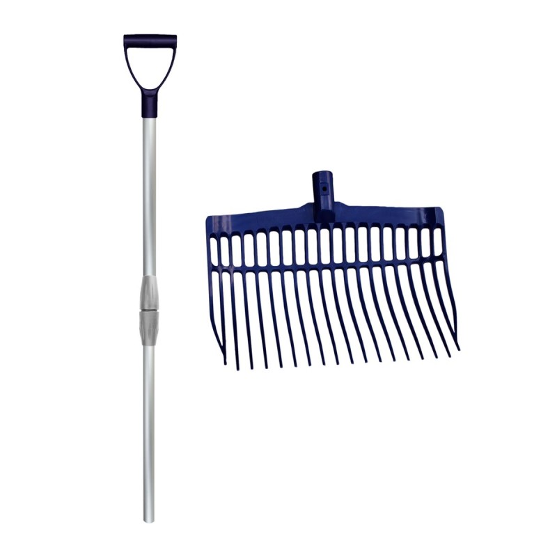 Spåne greb med håndtag Blå