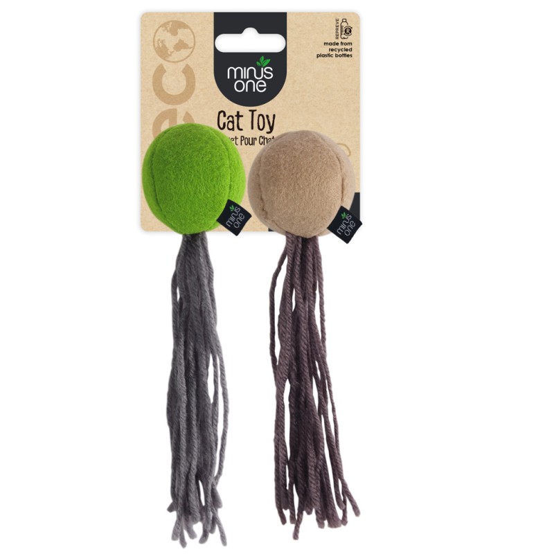 Minus One Filt Kattelegetøj Bolde 2-pak Minus One Filt Kattelegetøj Bolde 2-pak