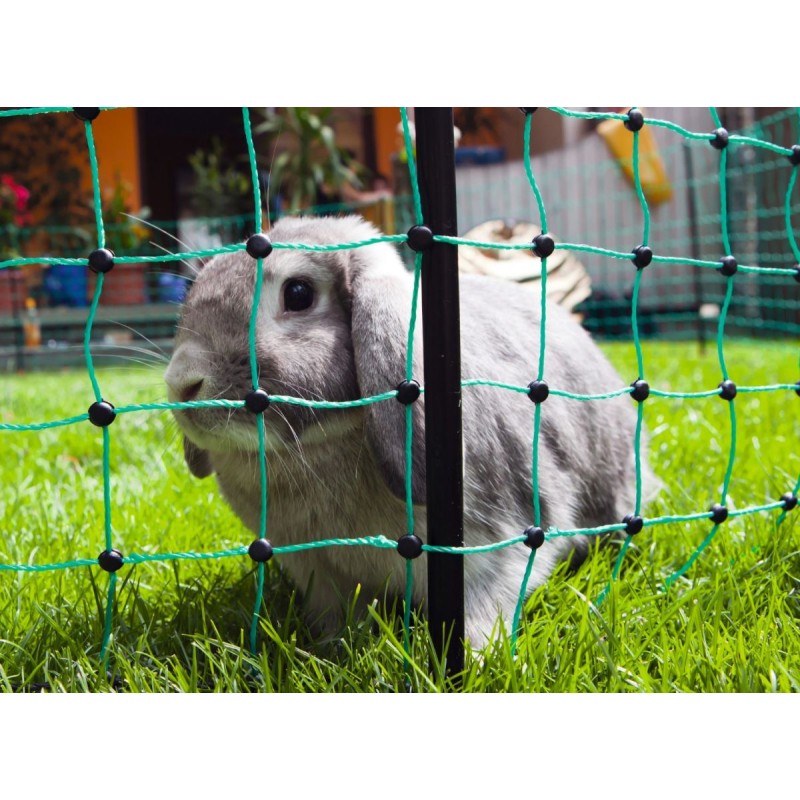 Net indhegning til Kanin 12 meter 65 cm enkelt spyd