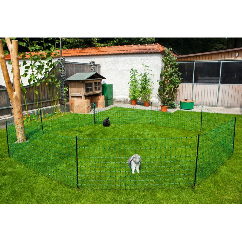 Net indhegning til Kanin 12 meter 65 cm enkelt spyd