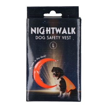 Sikkerhedsvest Orange L Nightwalk