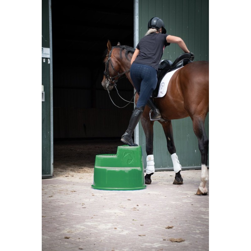 Opstigningsskammel 3 trin grøn L70cm Excellent Horse Opstigningsskammel 3 trin grøn L70cm Excellent Horse