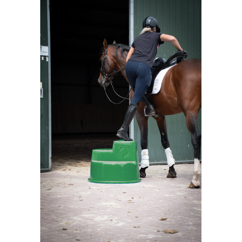 Excellent Horse Monteringsblok 3 trin grøn L70cm Excellent Horse Monteringsblok 3 trin grøn L70cm
