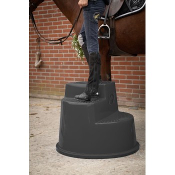 Opstigningsskammel 3 trin sort H55cm Excellent Horse