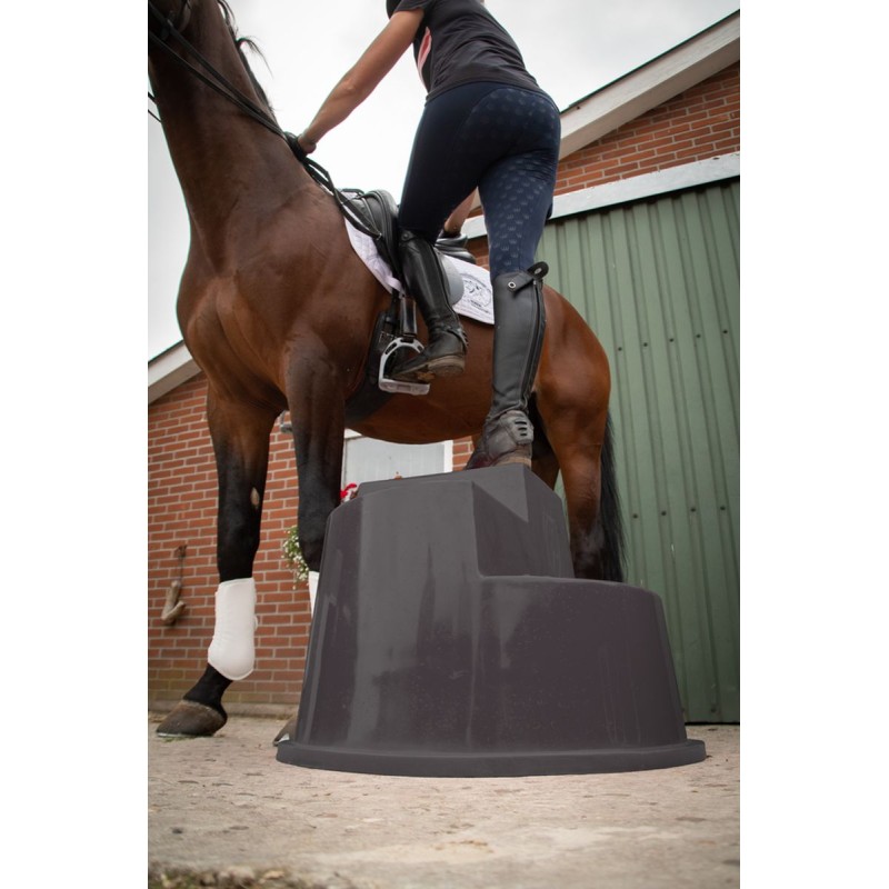 Opstigningsskammel 3 trin sort 70cm Excellent Horse Opstigningsskammel 3 trin sort 70cm Excellent Horse