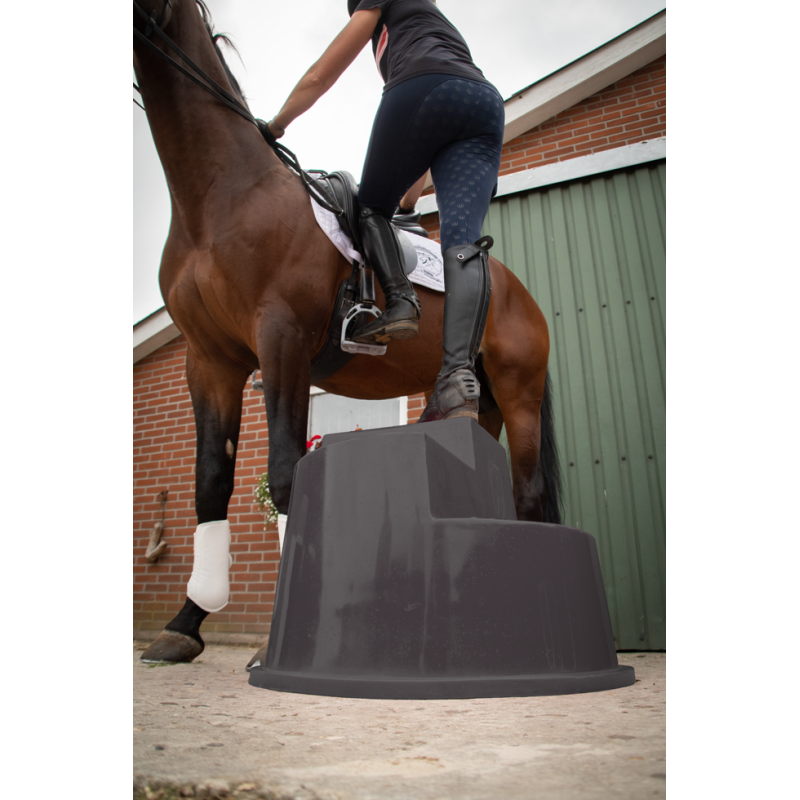 Excellent Horse Monteringsblok 3 trin sort L70cm Excellent Horse Monteringsblok 3 trin sort L70cm