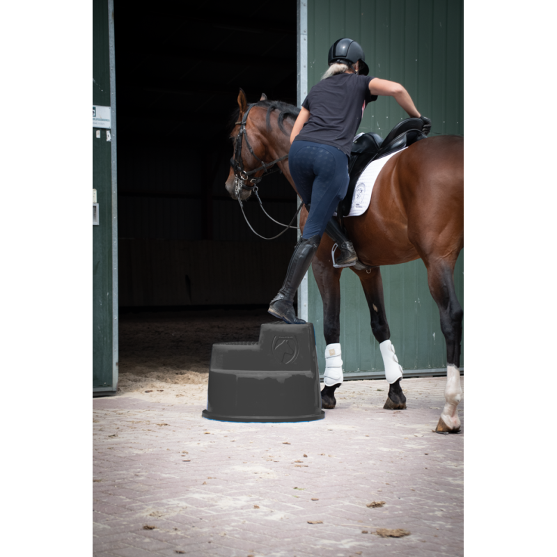 Excellent Horse Monteringsblok 3 trin sort L70cm Excellent Horse Monteringsblok 3 trin sort L70cm
