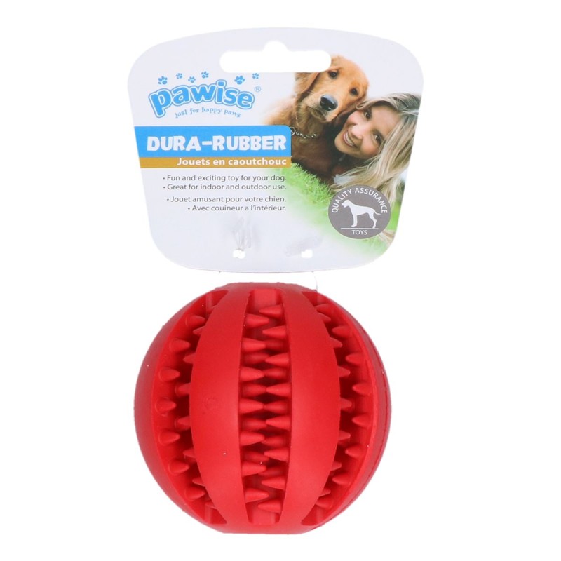 Dura-gummibold rød L8cm Pawise