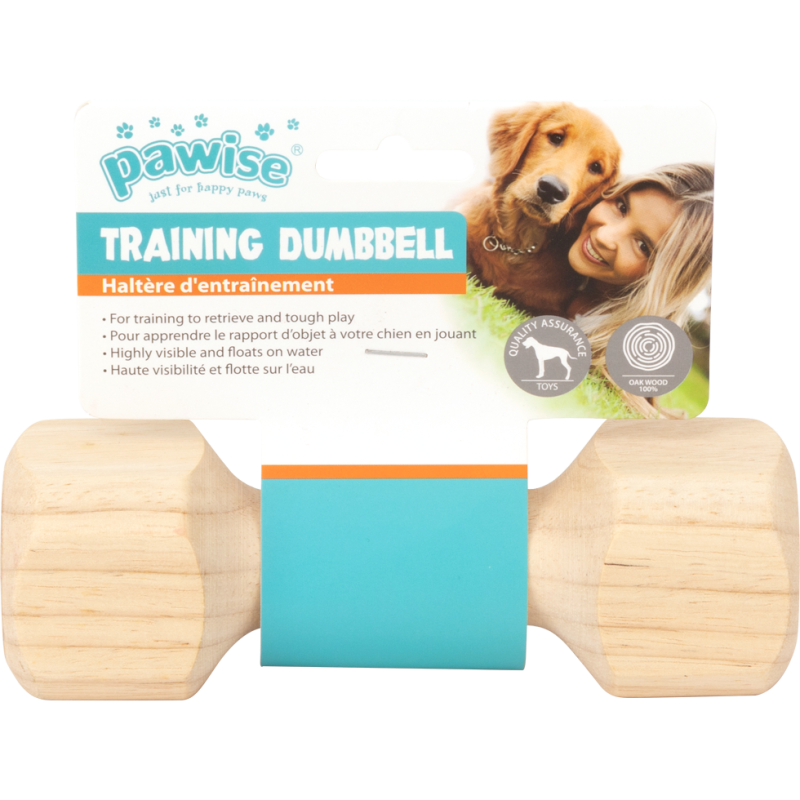 Pawise Træ apporteringshåndvægt S L16cm Pawise Træ apporteringshåndvægt S L16cm