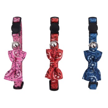 Kattehalsbånd med sløjfe blå Pawise Kattehalsbånd med sløjfe blå Pawise