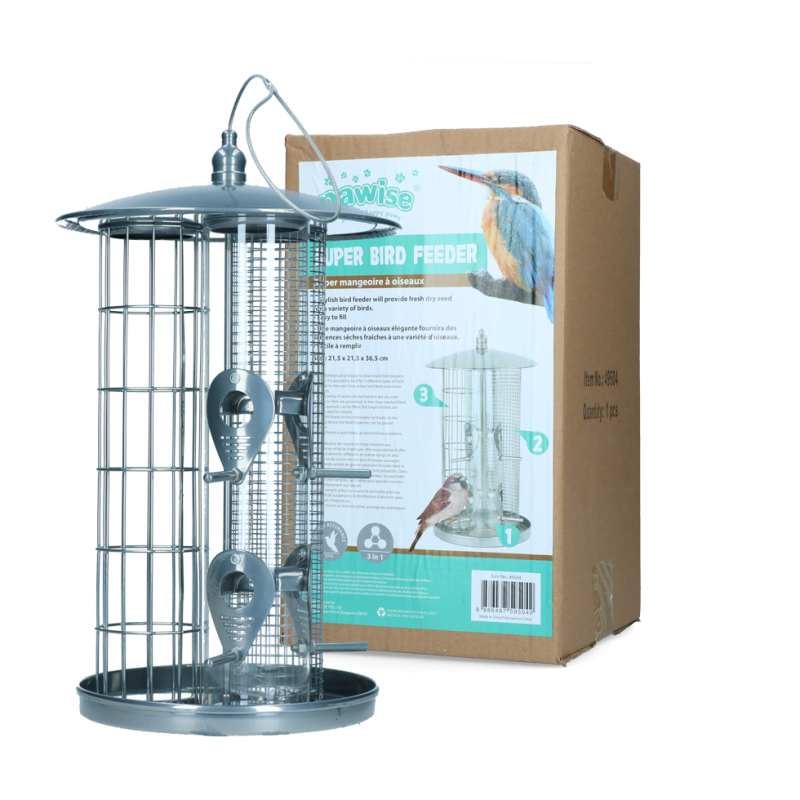 Pawise Super fuglefoderautomat 3 i 1 L22cm Pawise Super fuglefoderautomat 3 i 1 L22cm