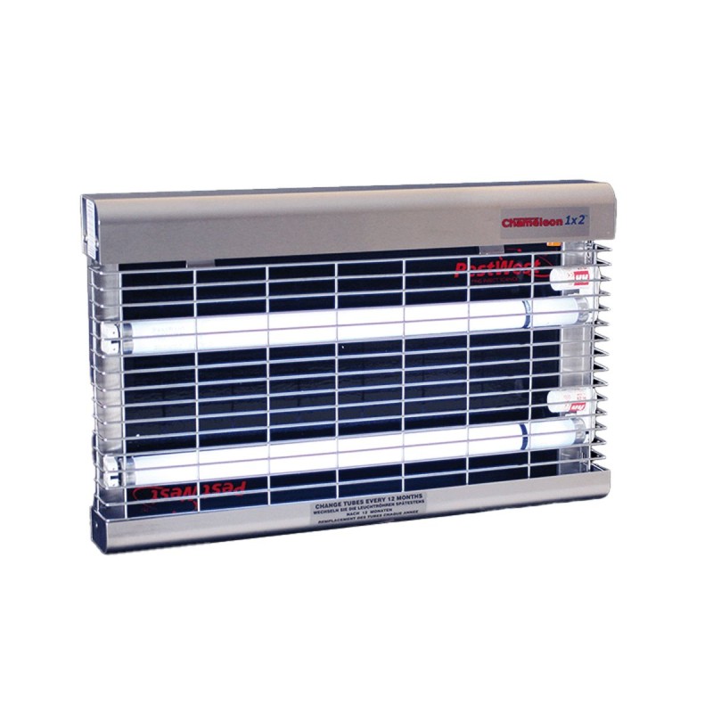 Fluelampe 1x2 Rustfrit stål L54cm PestWest Chameleon Fluelampe 1x2 Rustfrit stål L54cm PestWest Chameleon