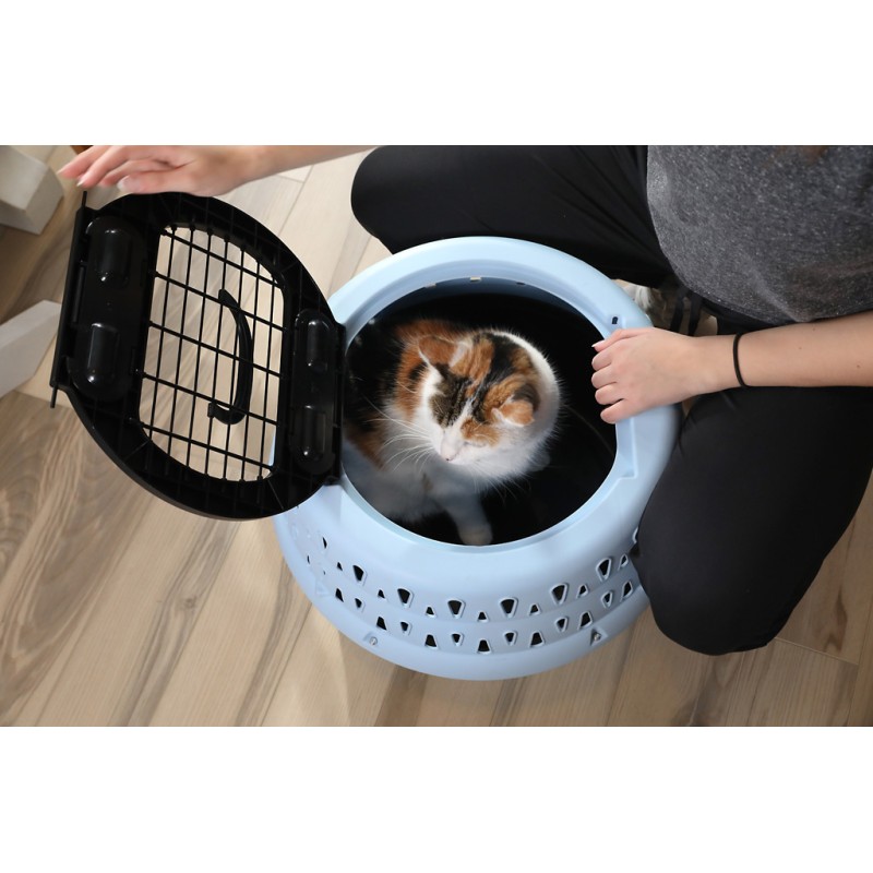 Petmate Get-A-Round Kennel til katte Blå Petmate Get-A-Round Kennel til katte Blå