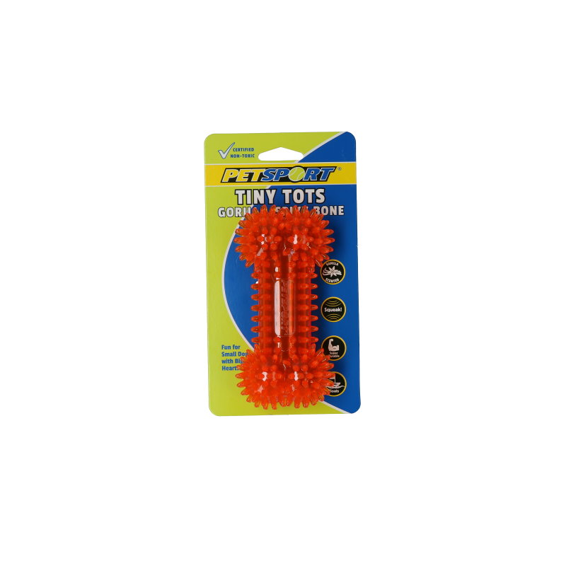 Petsport Tiny Tots Gorilla Spiky Bone Assorteret Petsport Tiny Tots Gorilla Spiky Bone Assorteret