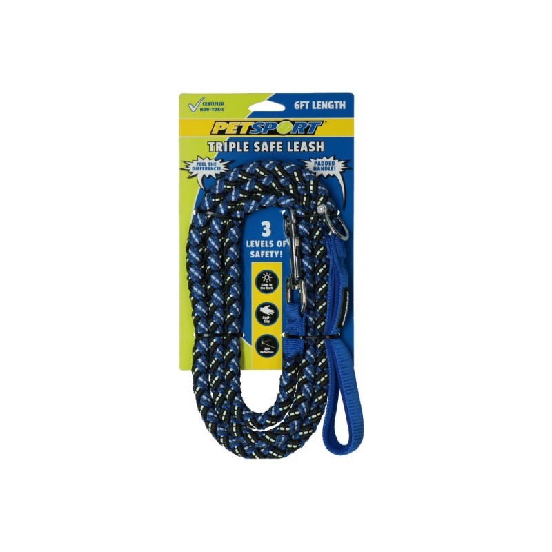 Triple Safe Leash Blå 1,8 m Petsport