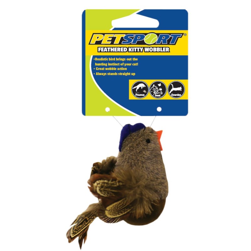 Fjerklædt Kitty Wobbler Brun Petsport
