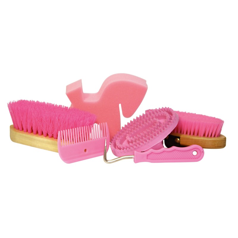 Plejesæt med 7 produkter i pink rygsæk Plejesæt med 7 produkter i pink rygsæk