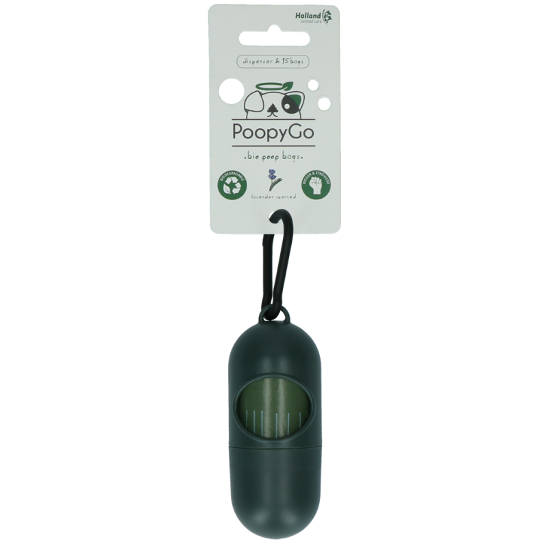 PoopyGo dispenser inkl. 15 poser med lavendelduft PoopyGo dispenser inkl. 15 poser med lavendelduft