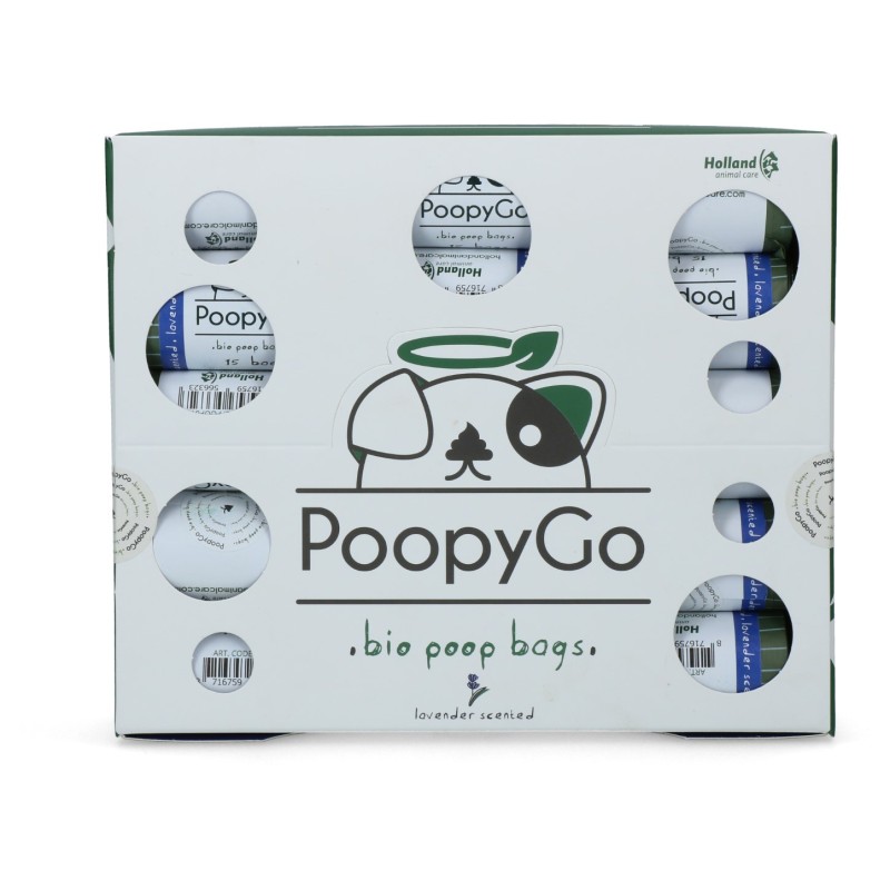 PoopyGo Miljøvenlig enkeltrulle med lavendelduft PoopyGo Miljøvenlig enkeltrulle med lavendelduft