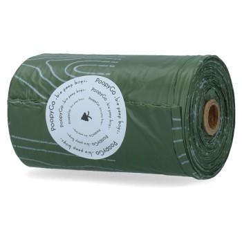 Bionedbrydelige hundepose enkeltrulle med lavendelduft PoopyGo