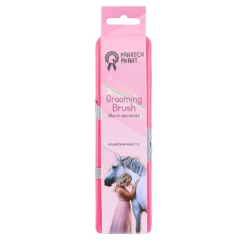Grooming Brush Pink M Paardenpraat