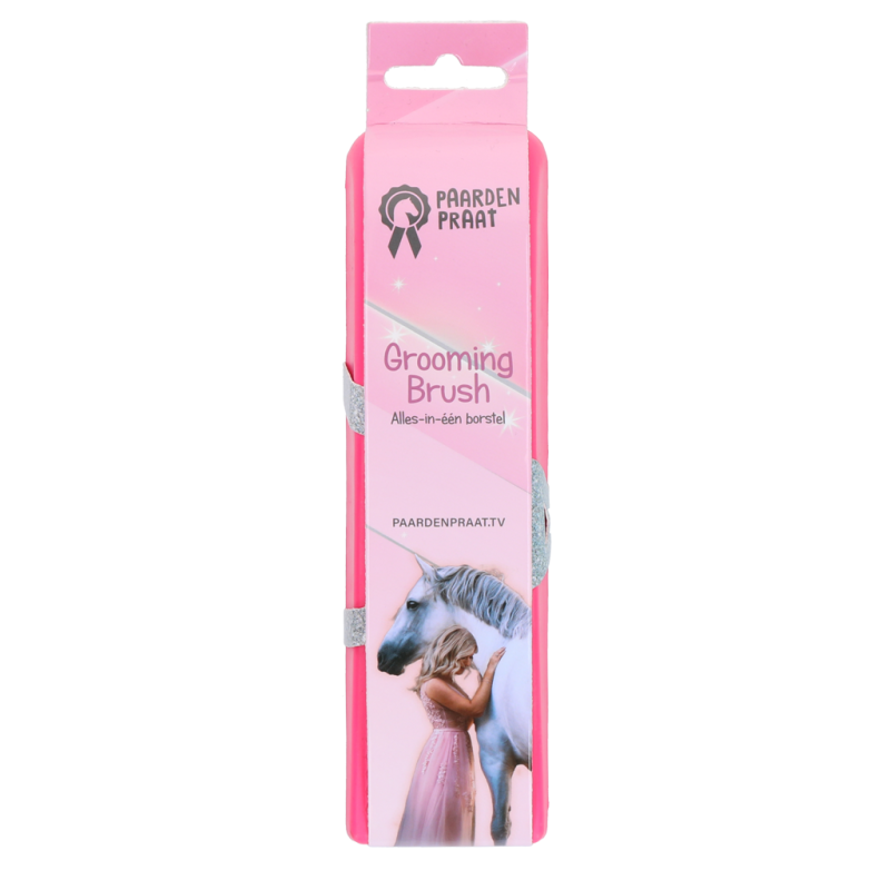 Paardenpraat Grooming Brush Pink M Paardenpraat Grooming Brush Pink M