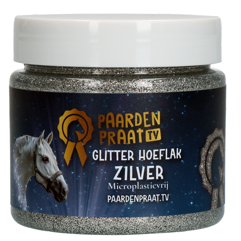 Paardenpraat TV Glitter Hovpolering Sølv Paardenpraat TV Glitter Hovpolering Sølv
