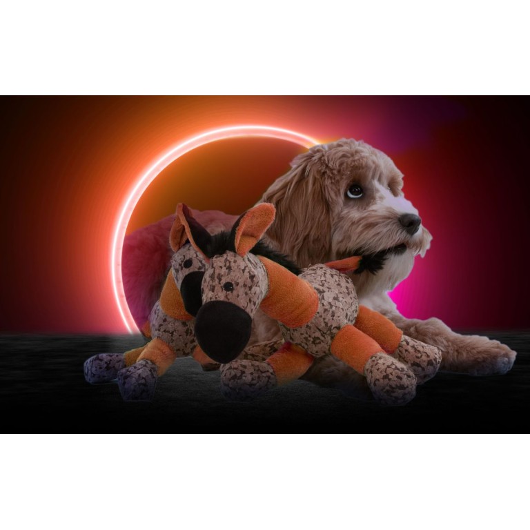 Hundelegetøj med knirk Æsel Orange S Retrodog Hundelegetøj med knirk Æsel Orange S Retrodog