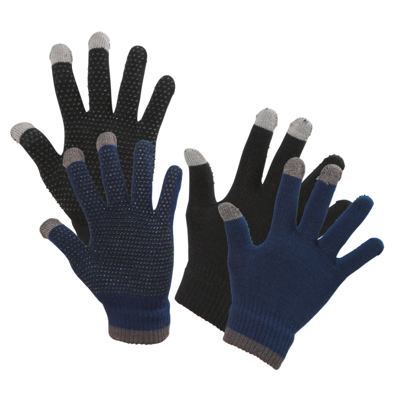 Ridehandsker Magic Touch Sort 1size4all