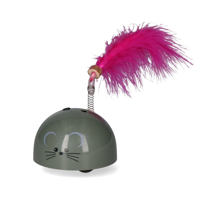Robocat Mus Grå bevægelig bamse til kat Robocat Mus Grå bevægelig bamse til kat