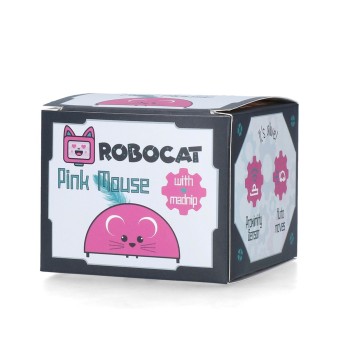 Robocat Mus Pink bevægelig bamse til kat