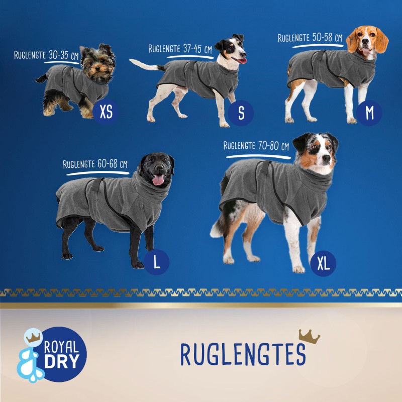 Royal Dry Badekåbe til hunde XL Royal Dry Badekåbe til hunde XL