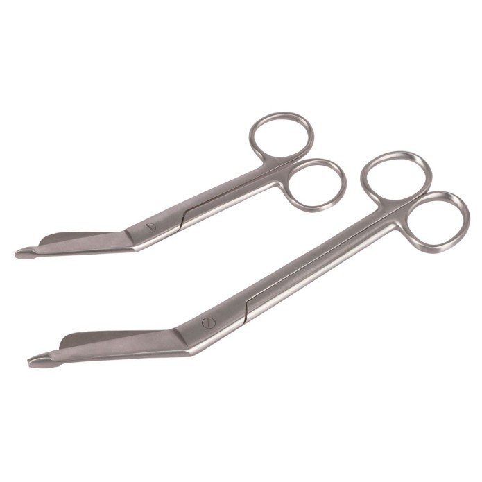 Bandagesaks i rustfrit stål 145 mm (ikke-takkede) 200 mm