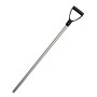 Skovlhåndtag aluminium 28x105 cm Sort håndtag