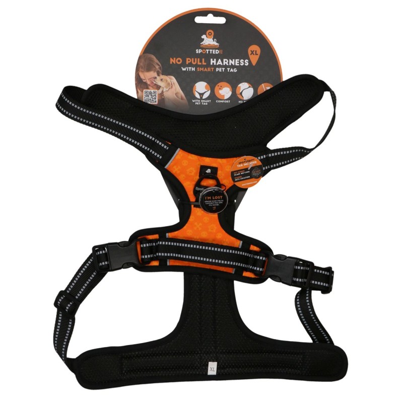 Ingen træk Sele Orange XL Spotted! Pro
