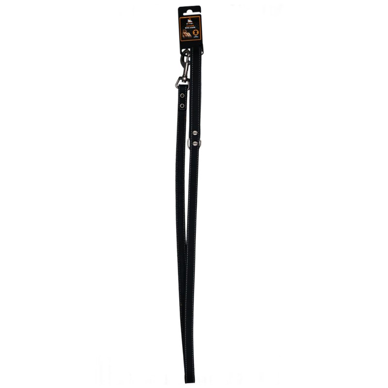 Læder Hundesnor Sort 130cm Spotted! Pro Læder Hundesnor Sort 130cm Spotted! Pro