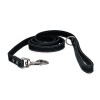 Læder Hundesnor Sort 130cm Spotted! Pro