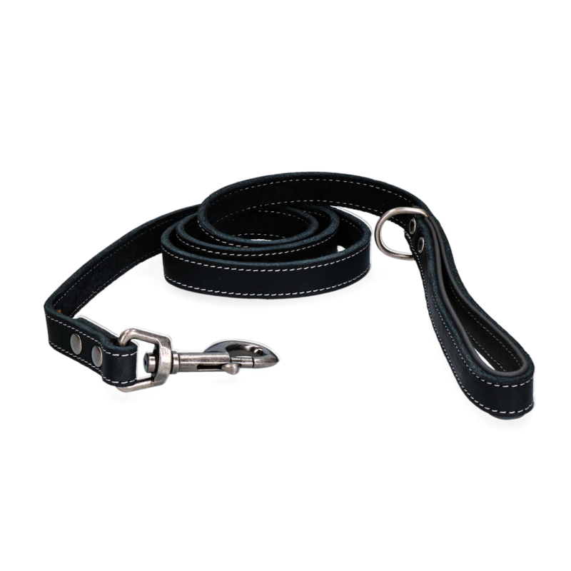 Spotted! Pro Læder Hundesnor Sort 130cm Spotted! Pro Læder Hundesnor Sort 130cm