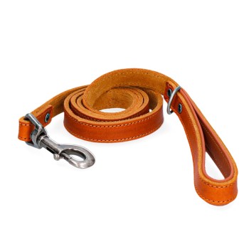 Læder Hundesnor Cognac Spotted! Pro