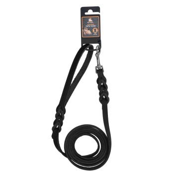 Læder Showline Sort 1,6 x 180 cm (Bolt Snap) Spotted! Pro