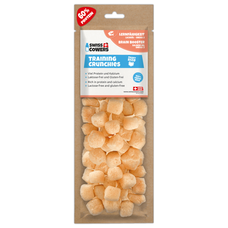 SwissCowers Ostecrunchies Trænings-hjernebooster (30 godbidder) til hund SwissCowers Ostecrunchies Trænings-hjernebooster (30 godbidder) til hund
