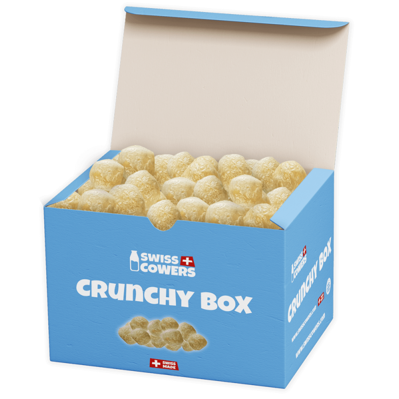 SwissCowers Ostecrunchies Crunchy Box (118 godbidder) til hund SwissCowers Ostecrunchies Crunchy Box (118 godbidder) til hund