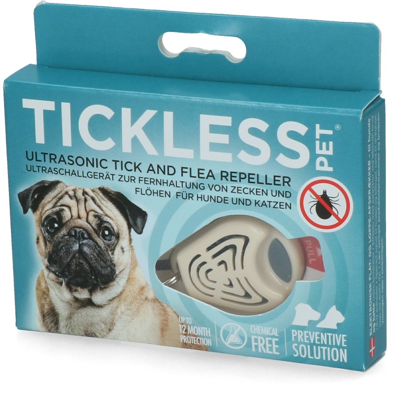Tickless Minimum 6 måneders beskyttelse til kæledyr i beige Tickless Minimum 6 måneders beskyttelse til kæledyr i beige