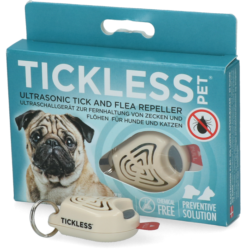 Tickless Minimum 6 måneders beskyttelse til kæledyr i beige Tickless Minimum 6 måneders beskyttelse til kæledyr i beige
