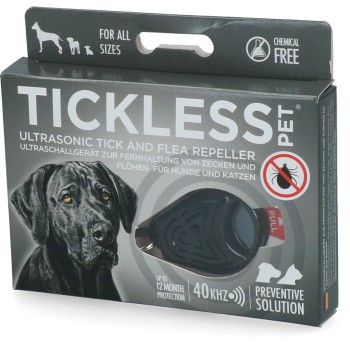 Minimum 6 måneders beskyttelse til kæledyr, sort Tickless Minimum 6 måneders beskyttelse til kæledyr, sort Tickless