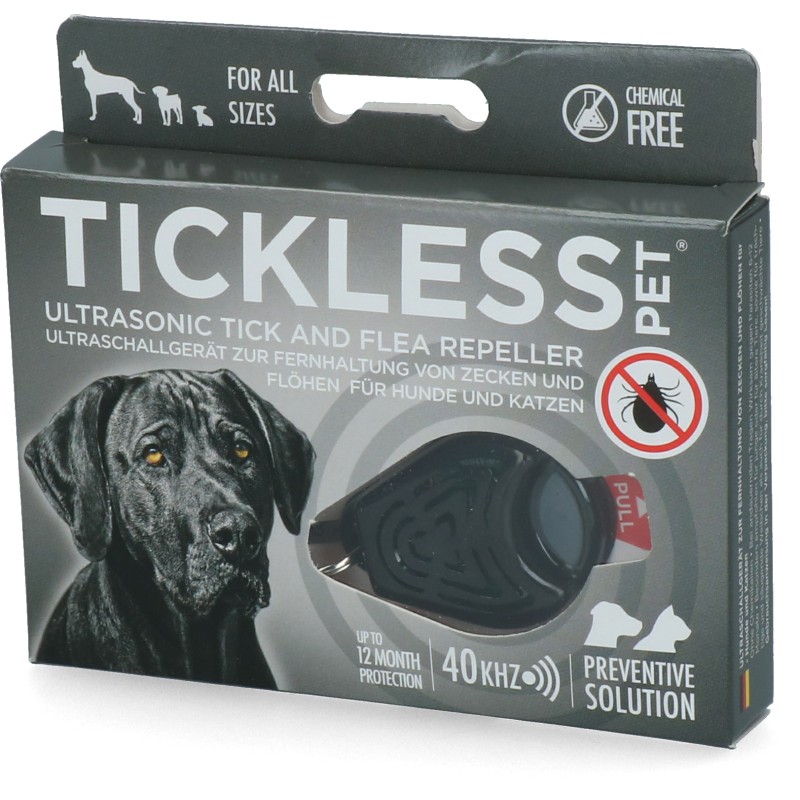 Tickless Minimum 6 måneders beskyttelse til kæledyr, sort Tickless Minimum 6 måneders beskyttelse til kæledyr, sort