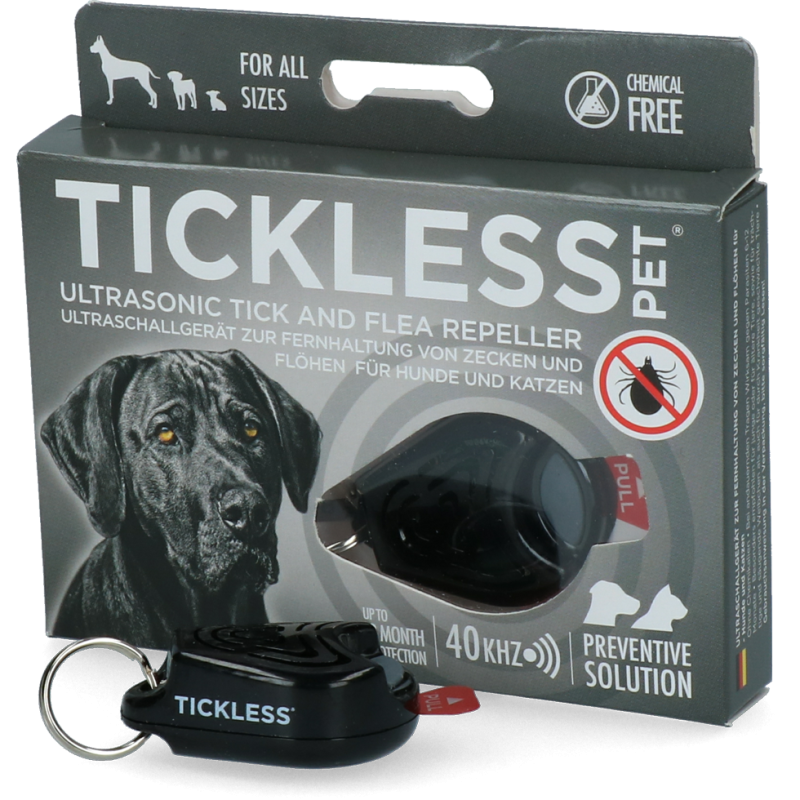 Tickless Minimum 6 måneders beskyttelse til kæledyr, sort Tickless Minimum 6 måneders beskyttelse til kæledyr, sort