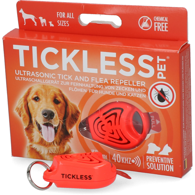 Tickless Kæledyrs minimum 6 måneders beskyttelse Orange Tickless Kæledyrs minimum 6 måneders beskyttelse Orange