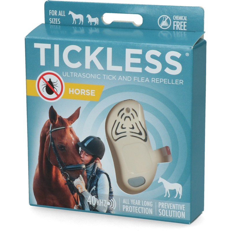 Tickless Hest minimum 6 måneders beskyttelse mod flåter og fluer Beige Tickless Hest minimum 6 måneders beskyttelse mod flåter og fluer Beige